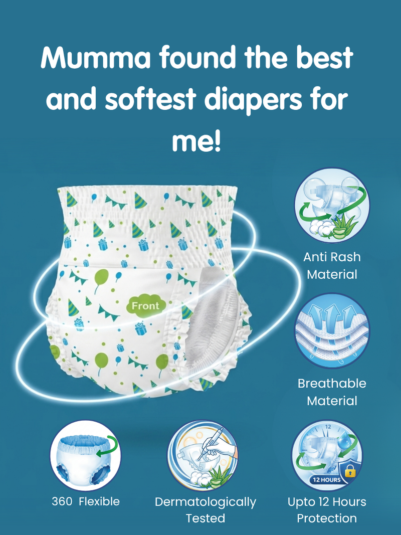 Poopals Premium Baby Diapers (S)