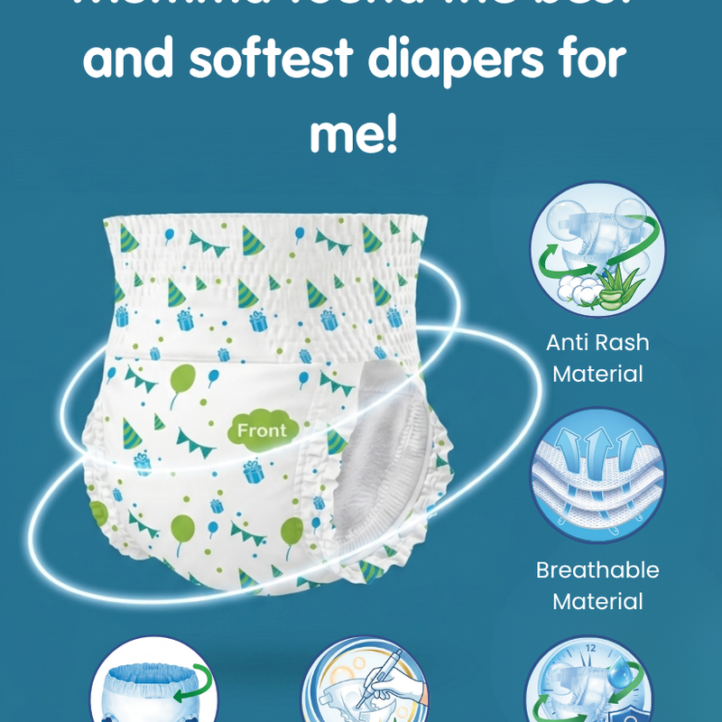 Poopals Premium Baby Diapers (XL)