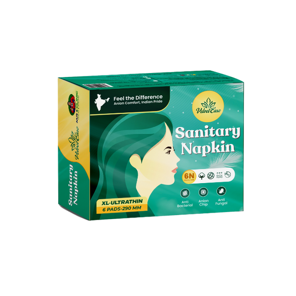 VelvetEase XL Ultra Thin Sanitary Napkins 6 Pads