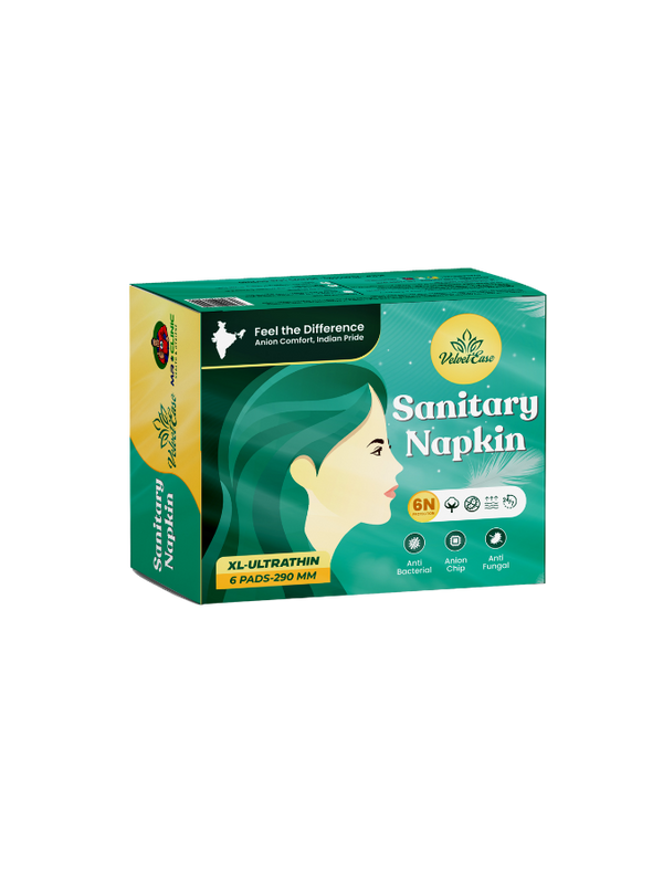 VelvetEase XL Ultra Thin Sanitary Napkins 6 Pads