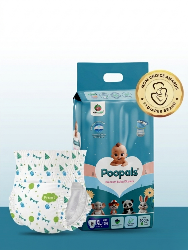 Poopals Premium Baby Diapers (S)