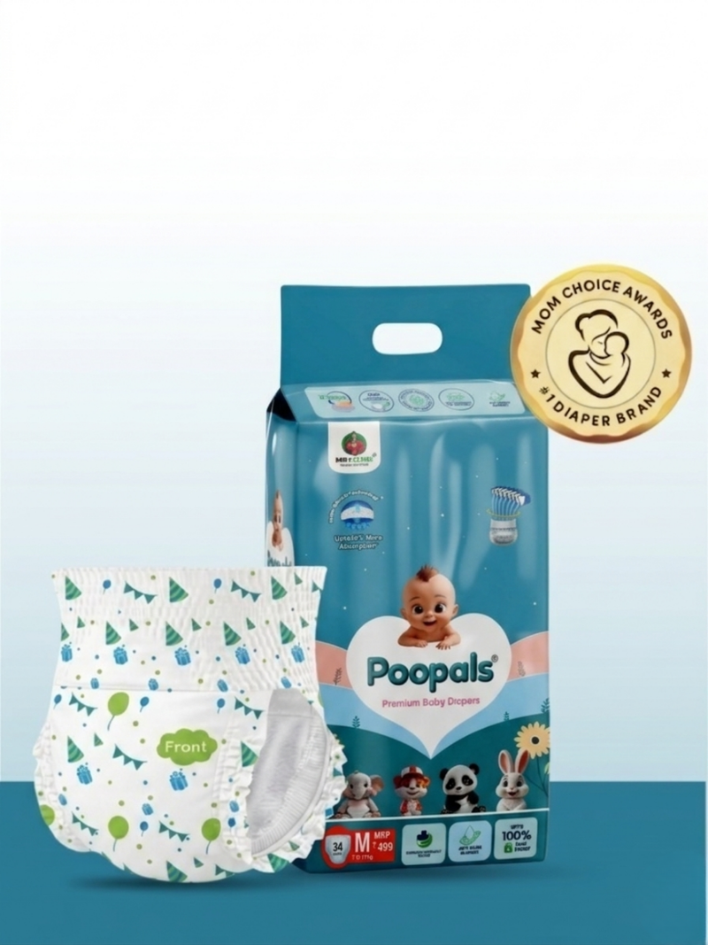 Poopals Premium Baby Diapers (S)