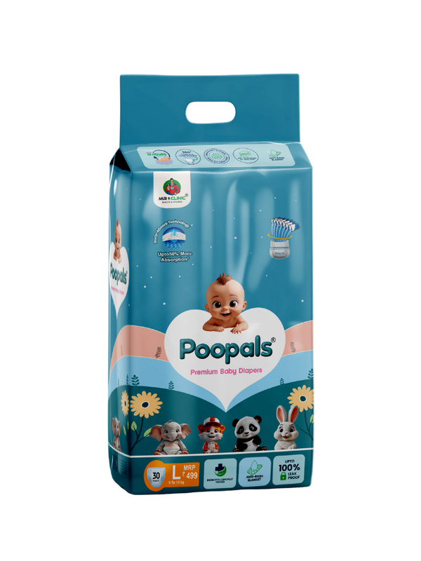Poopals Premium Baby Diapers (M)