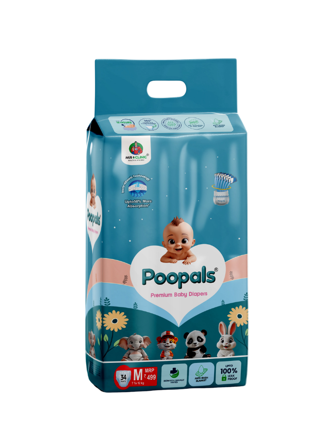 Poopals Premium Baby Diapers (S)
