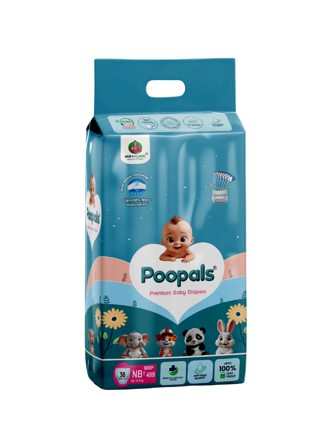 Poopals Premium Baby Diapers (NB)