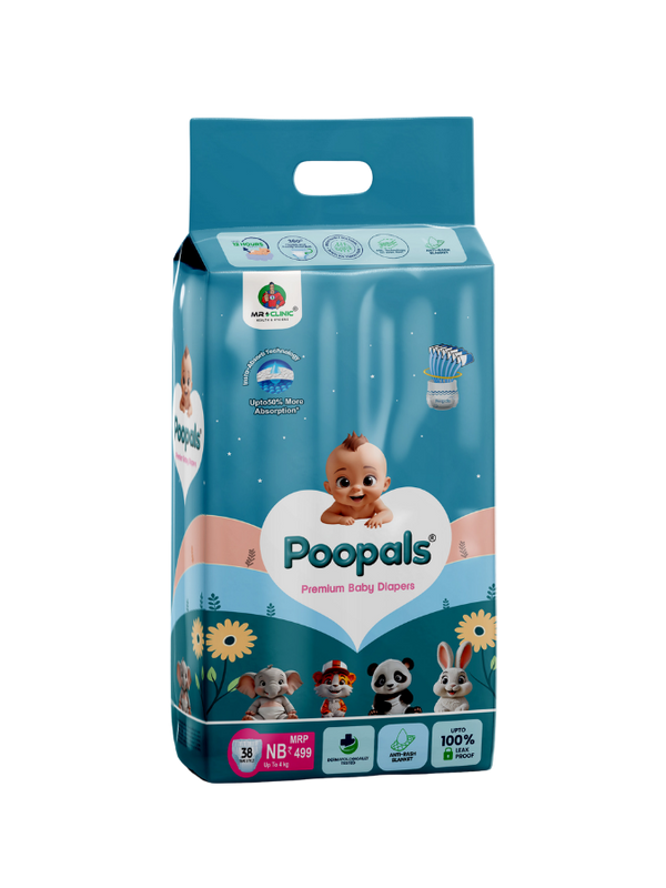 Poopals Premium Baby Diapers (NB)