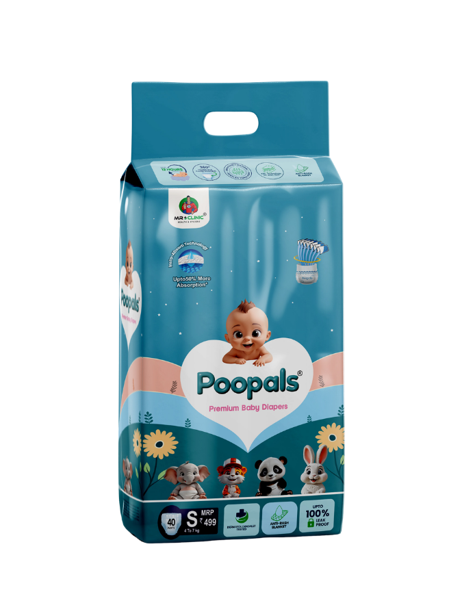 Poopals Premium Baby Diapers (S)