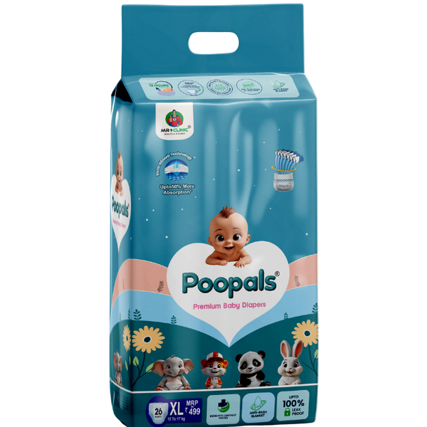 Poopals Premium Baby Diapers (XL)