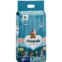 Poopals Premium Baby Diapers (L)
