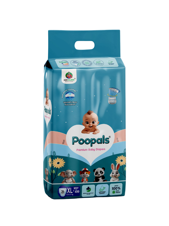 Poopals Premium Baby Diapers (S)